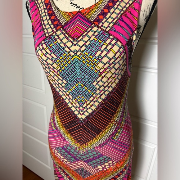 Mara Hoffman Mini Dress in Kasuri Pink - Picture 3 of 7